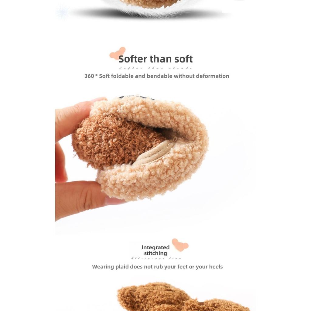 Floor Socks, Baby Shoes, Autumn and Winter Children's Men's Plush, Thick Anti Slip Soft Sole, Learning To Walk, Home Pure Cotton, Newborn