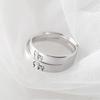 Friendship Rings Set Wedding Cat Finger Ring Kroean Ring Couple Open Rings Romantic Silver Jewlery