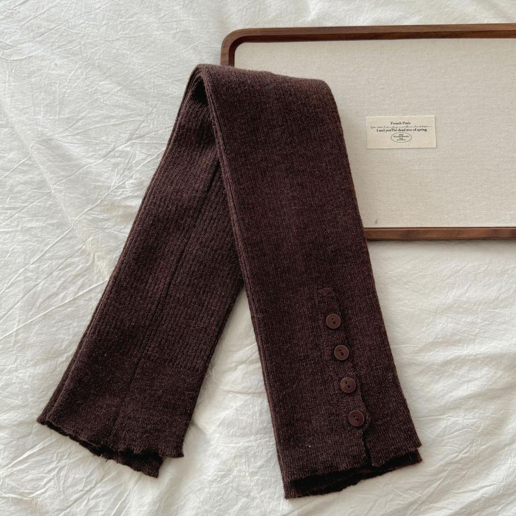 Jk Lolita Retro Leg Warmers Autumn Winter Warm Kniited Foot Cover Girls Solid Color Long Socks Women Stockings Leg Warmers New