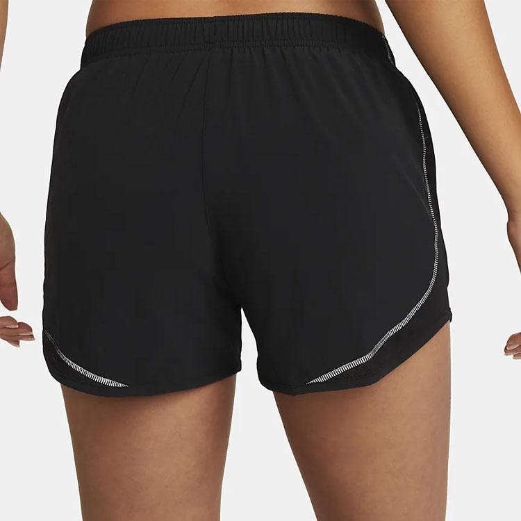 Nike Solid Color Logo Running Shorts Women Bottoms Black DQ5933-010