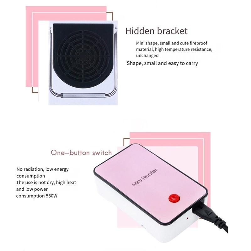 Mini Portable Electric Heater Small Desktop Hand Warmer Home Office Winter Rapid Heating Warm Air Blower