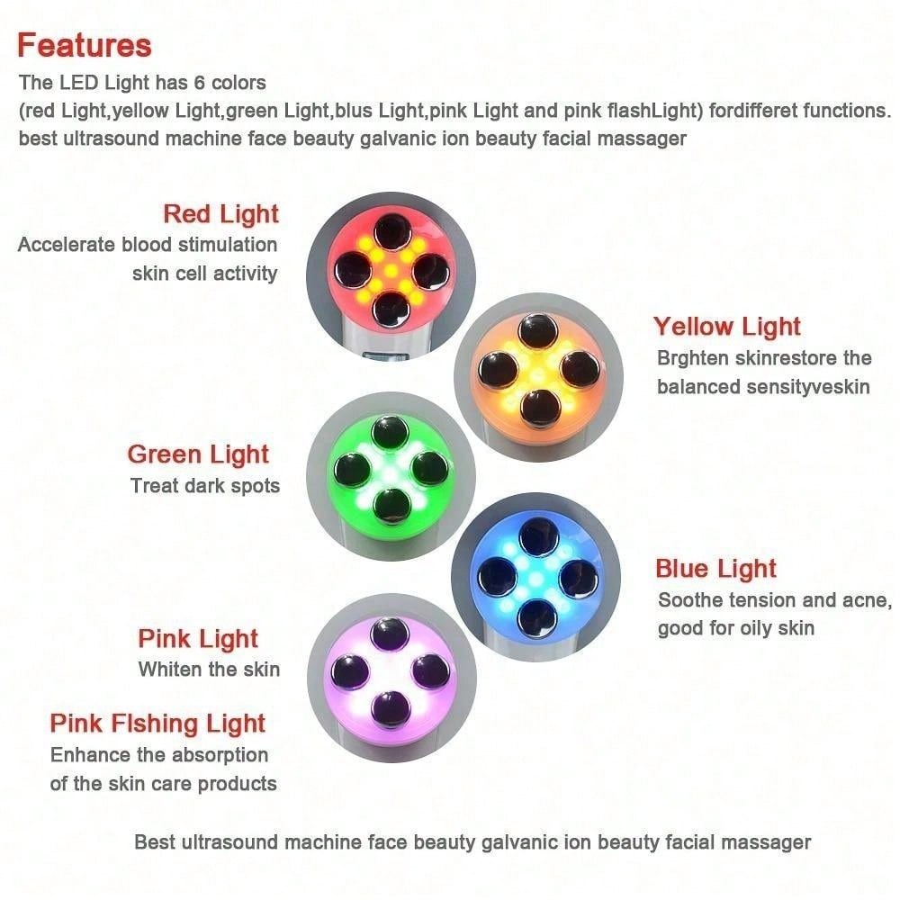 Mini For Face Skin LED Rejuvenation Wand Face Skin Care Massage Beauty Device, Led Photon Skin Care Device, Usb Rechargeable