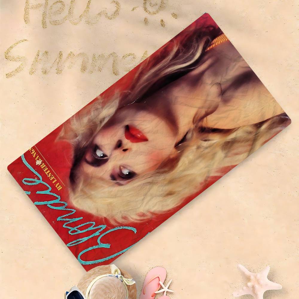 Punk Rock Band B-Blondie Microfiber Printed Beach Towel Mountain Climbing Yoga Beach Swimming Running Absorbent Soft Towel