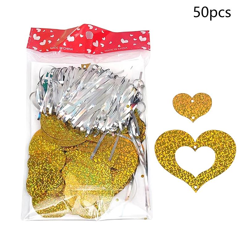 50Pcs Wedding Birthday Party Balloons, Rain Silk Pendants Holiday Supplies
