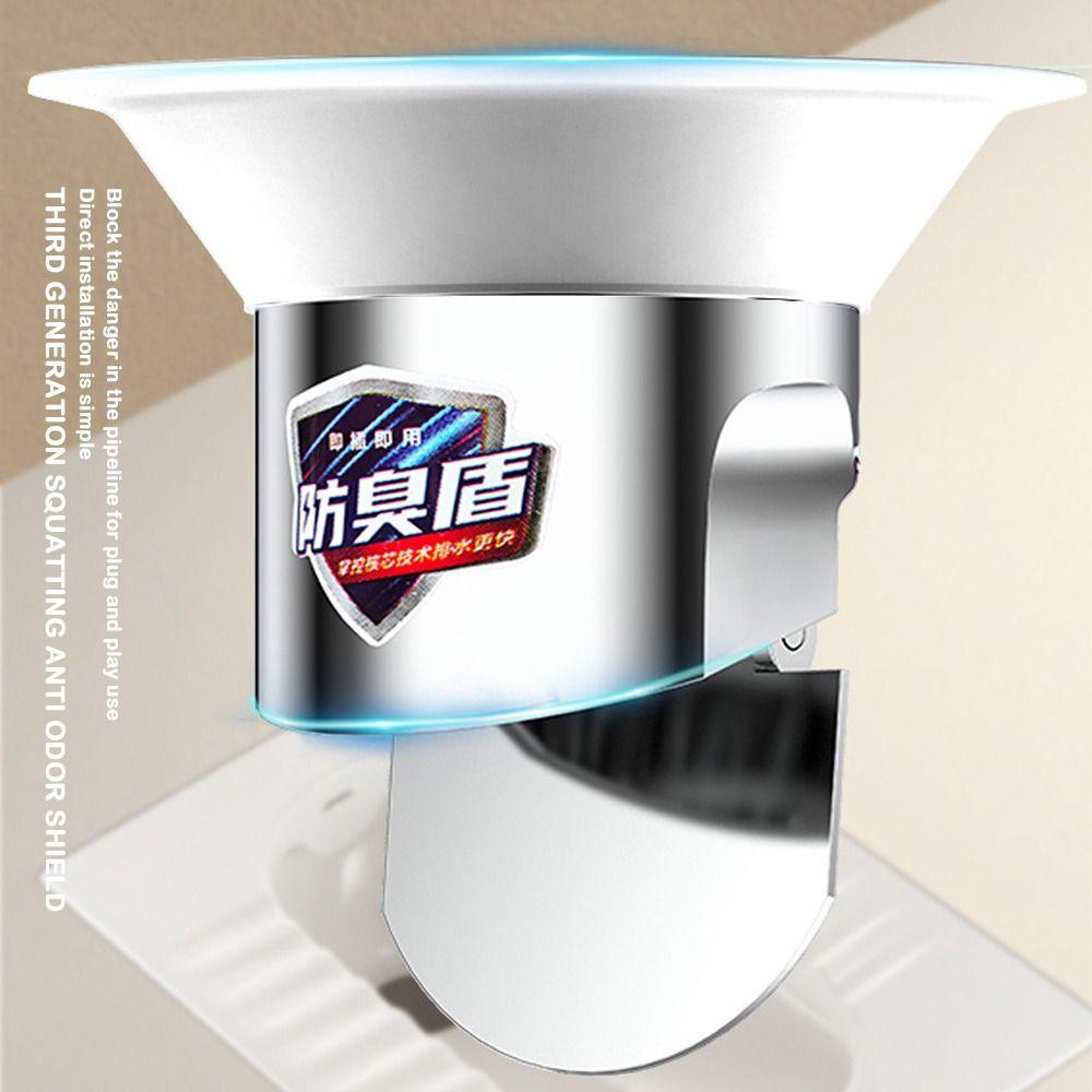 Plastic Sewer Anti-smell Plug Prevent Backflow Toilet Deodorant Stopper  Bathroom Fitting