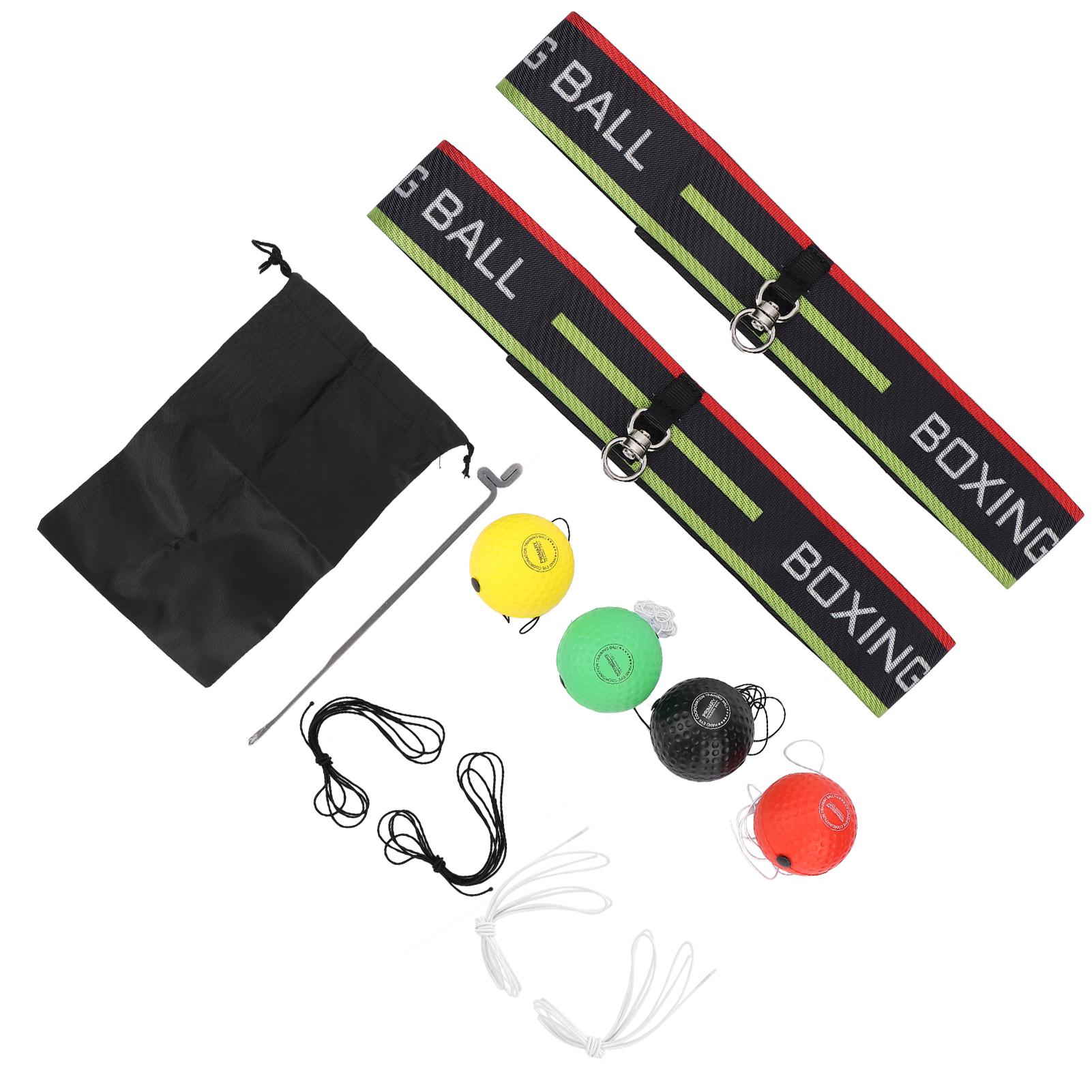 

Мяч для боксерской рефлексотерапии с регулируемой повязкой на голову, набор мячей для тренировки координации рук и глаз