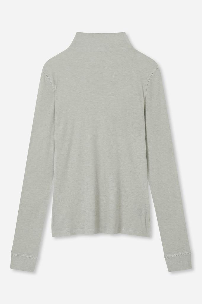 Jaa [Jaah] Wool Blended Layered Turtleneck_Gray