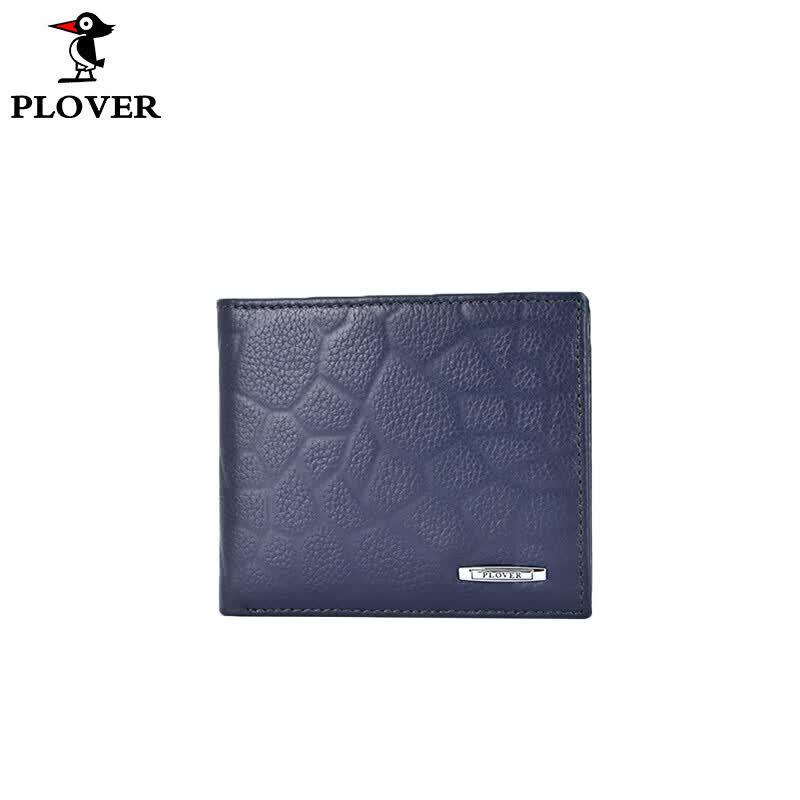 PLOVER Men s Soft Cowhide Folding Wallet