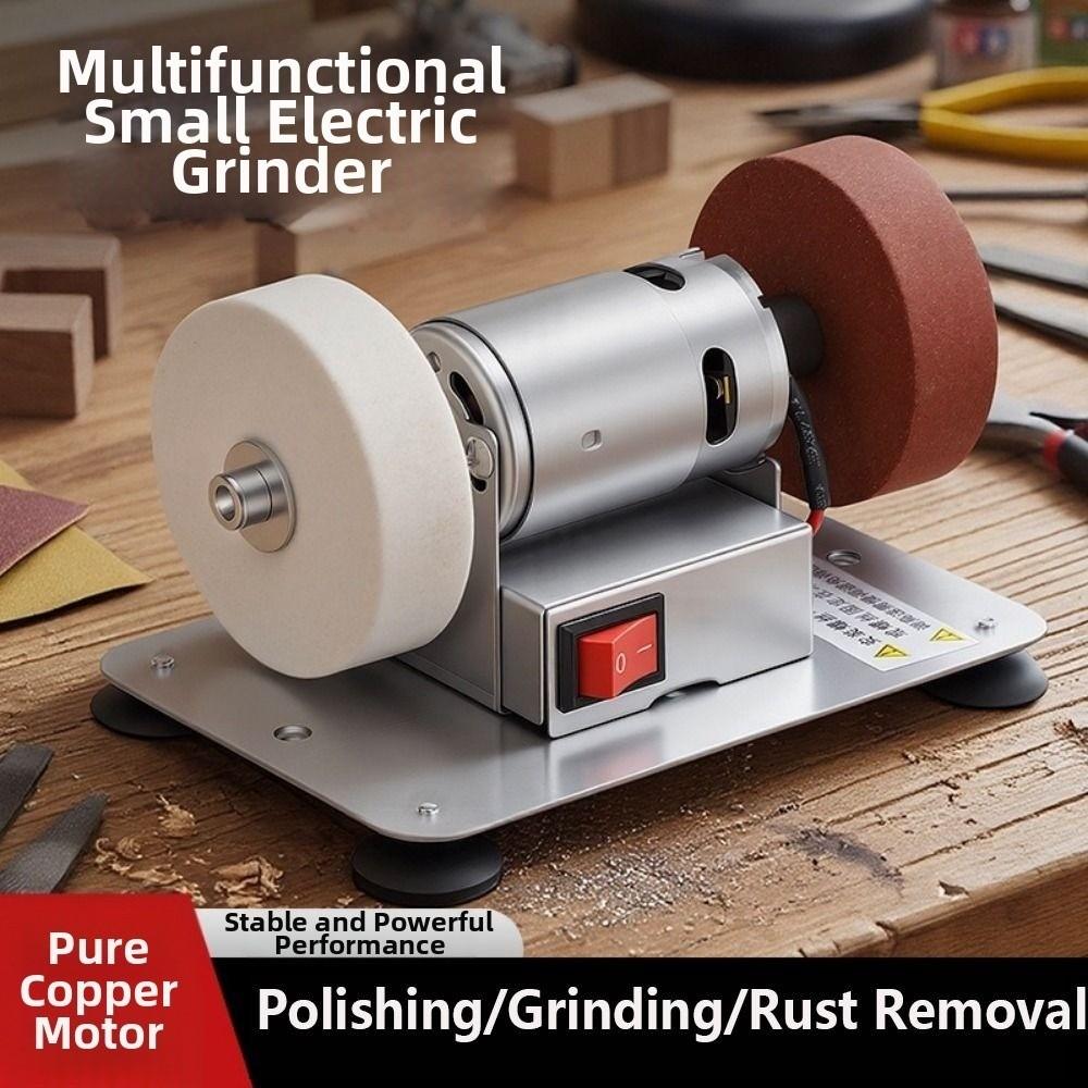 Speed Adjustable Electric Grinder Machine Sturdy Base Dual Wheel Grinder  Home Use