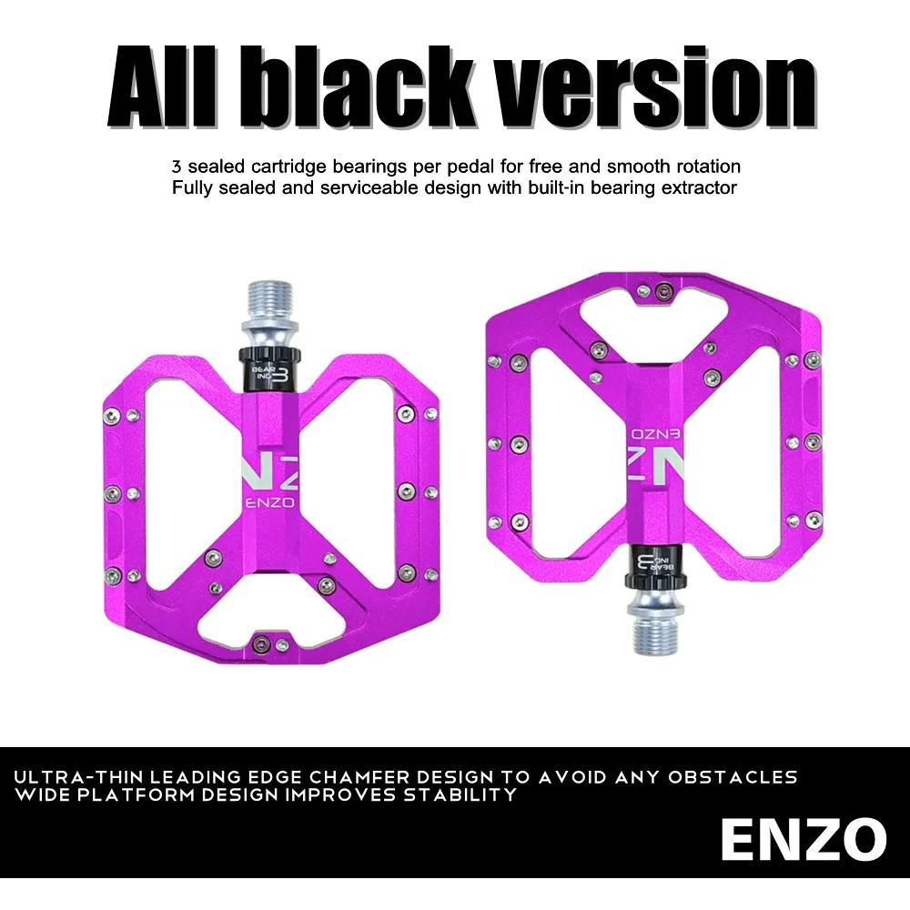 New Ultra-light Mountain Bike Pedals CNC Aluminum Alloy Polished 3 Bearing Pedals Anti-slip Bicycle Pedals