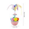 Wobble Cats Plaything with Colorful Feathered Ball Teaser Toy Nontoxic Indoor Exercise Fun For Kitten Owner Friend Gift