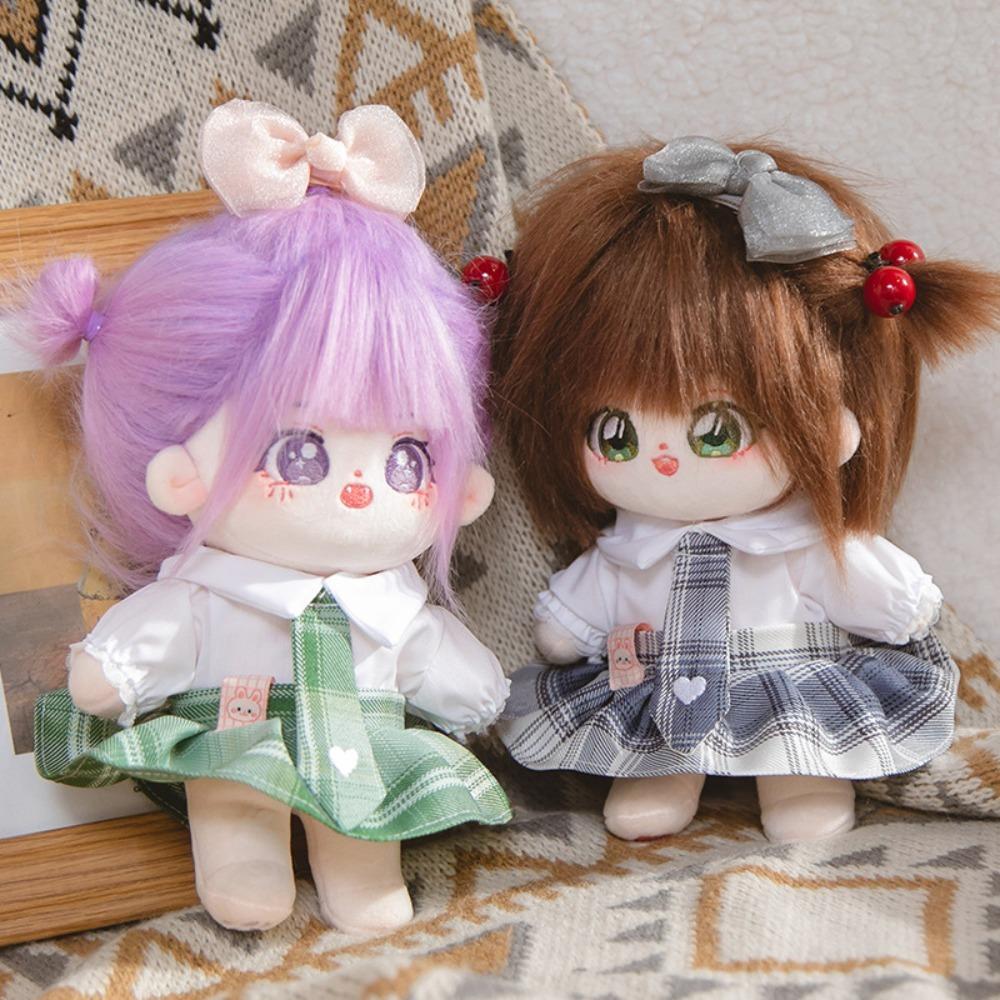 

Pleated Skirt Cotton Doll s Clothes Dress Plush Doll Clothes Children s Gift style 1