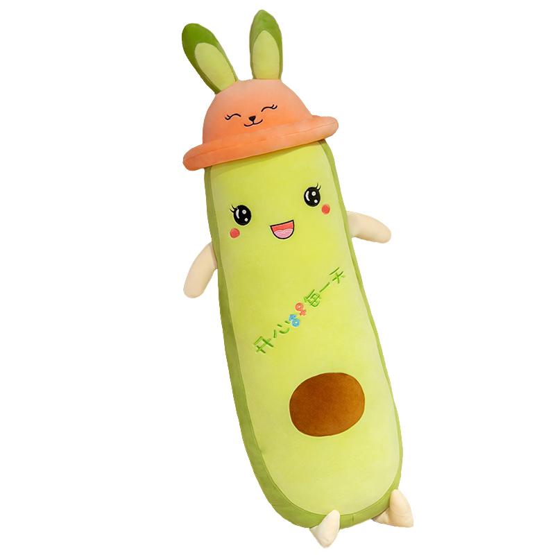 80~150cm Squishy Grüne Avocado Plüschkissen Gefüllt Kawaii Humanoide Fruchtpuppe Schlafkissen Langes Stützkissen Körperstütze Plüschtier Geschenk 80cm doll