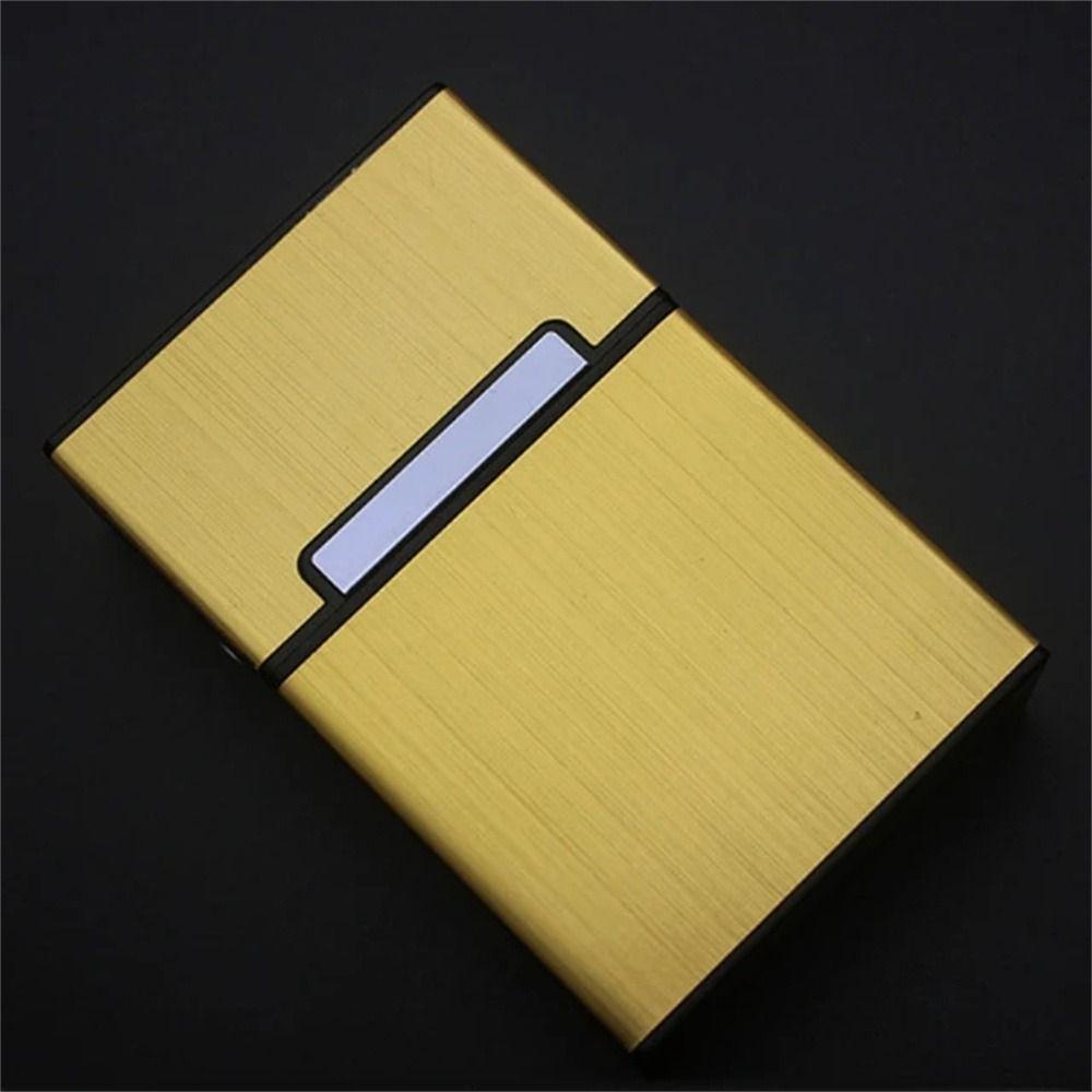 Magnetic Button Name Card Holder Aluminum Zinc Zinc Alloy ID Card Case Fashion Business Card Box  Men Gift