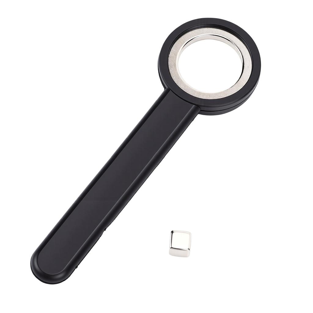 Ring Shaped Nail Magnet Strong Magnetic Hollow Circular Nail Magnet with Silicone Cover Handle Round Magnet Black