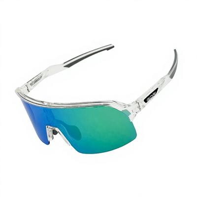 Unisex Cycling Running Wind-Resistant Goggles Interchangeable Lenses Colorful Half-Frame TR90 Sports Glasses