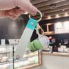 Cat Cute Cartoon Milk Tea Cup Keychain Acrylic Liquid Oil Keyring Lovely Pendant