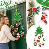 3D Christmas Tree Door Hanger Festive Front Door Decoration for Holiday