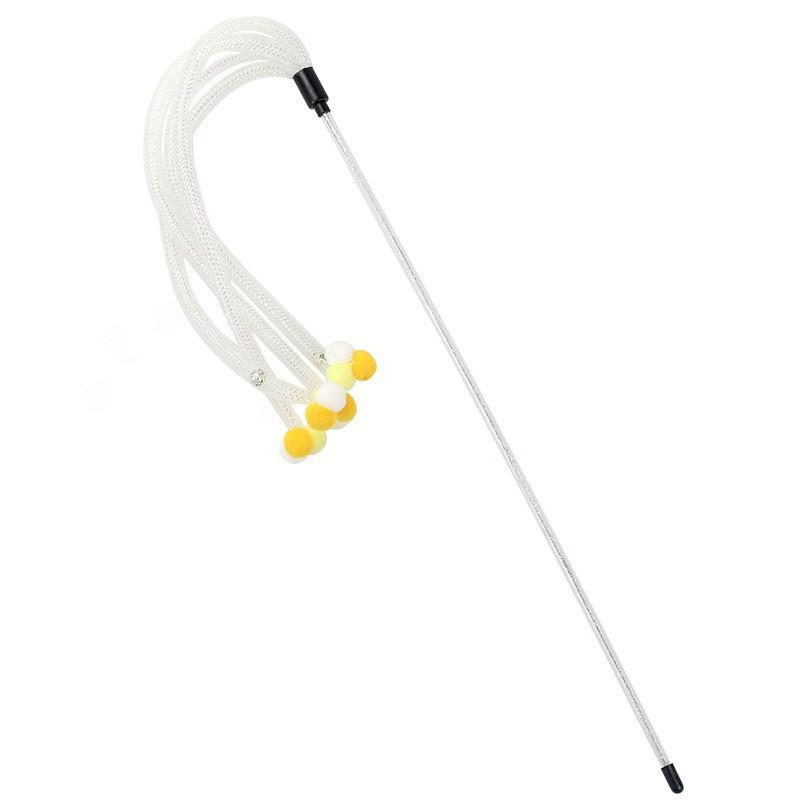 Katzenspielzeug: Raupen-Glocken-Teaser-Stab zur Selbstbeschäftigung und zum Backenzahnabrieb