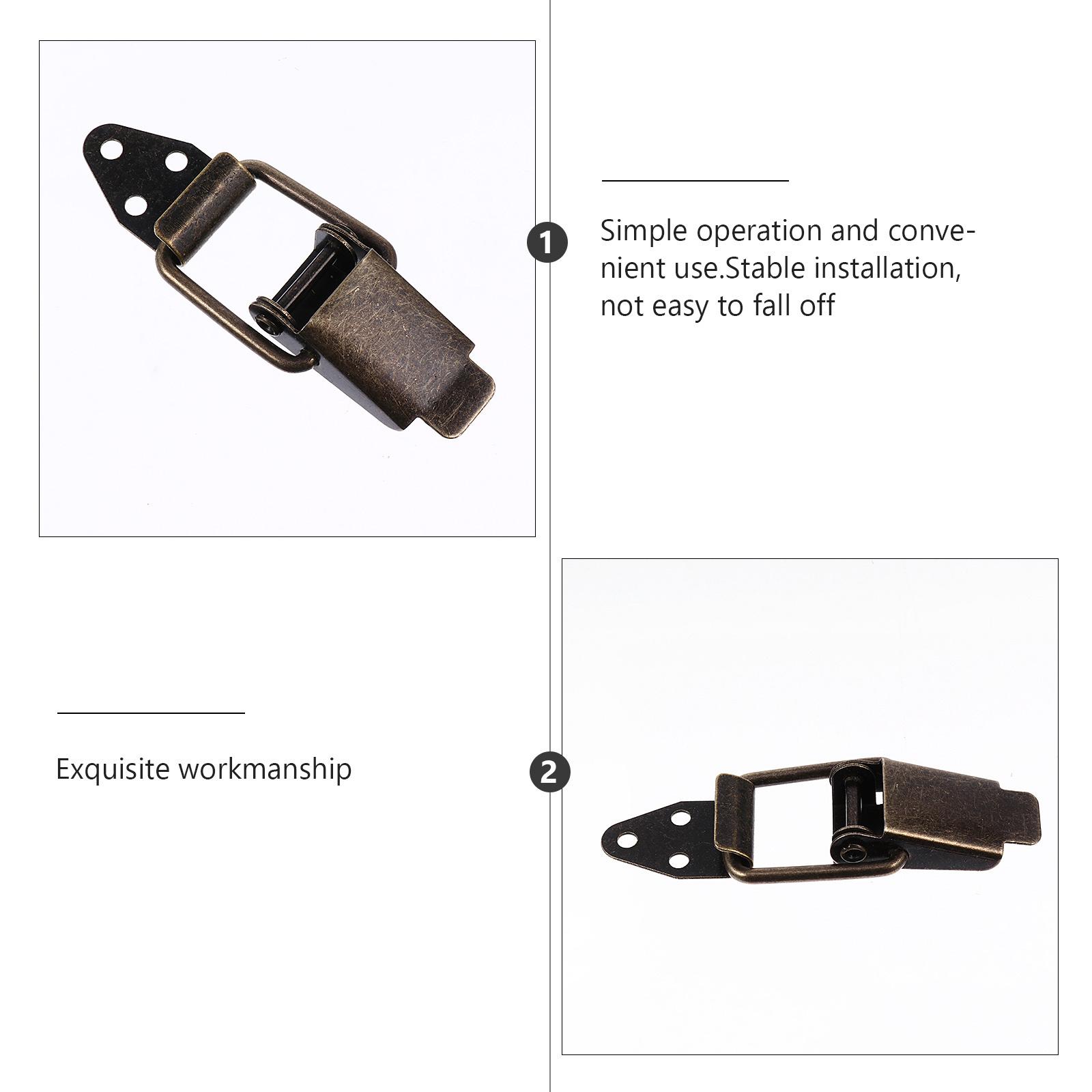 12 шт. Ретро Зеленый Бронзовый Защелка-Тумблер Железная Пружинная Защелка-Замок для Ящика для Хранения Кейса Крепеж Защелка-Тумблер China Mainland