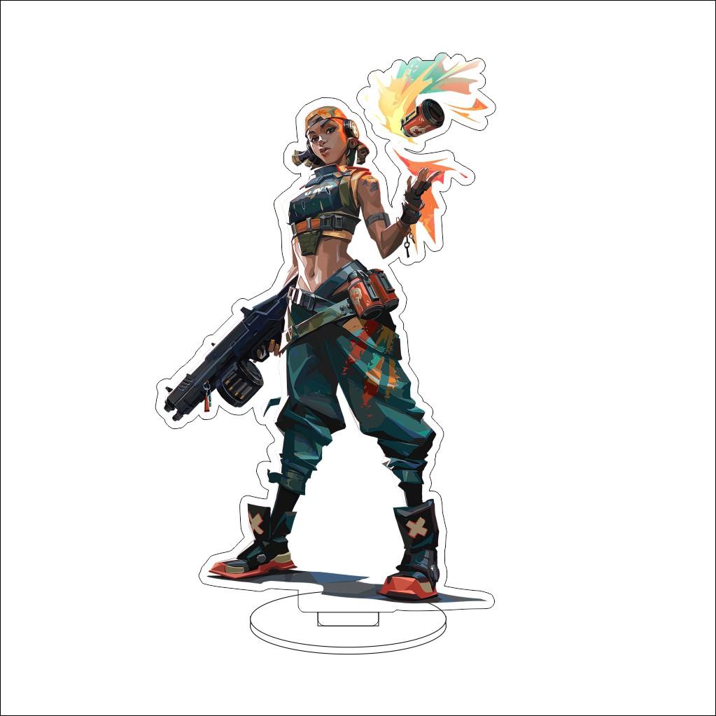 16CM VALORANT Acrylic Stand Model Waylay/Tejo/Clove/Vyse/Deadlock Figure Stand Halloween Gifts