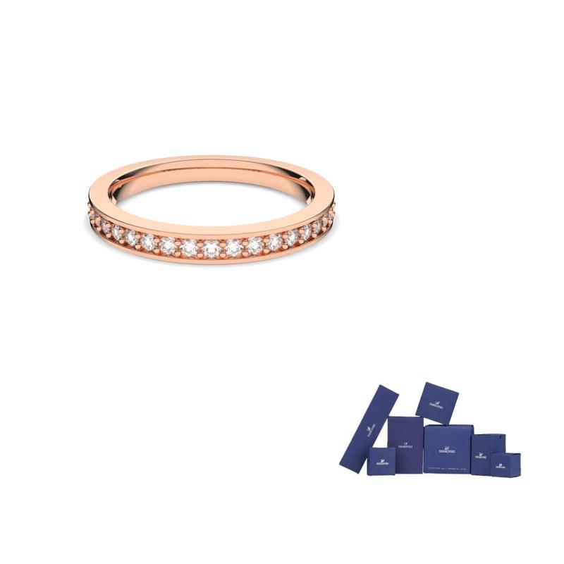 Swarovski Matrix Rings Womens Rose Gold 60-Original brand box