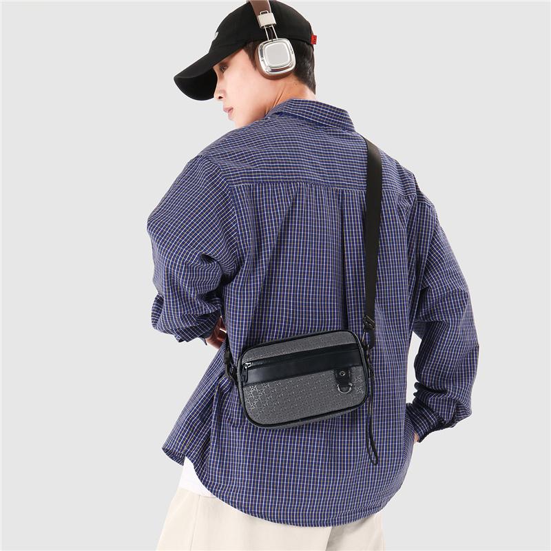 Borsa a tracolla da uomo per lavoro, pendolari, leggera, con scomparti multipli, impermeabile, a tracolla
