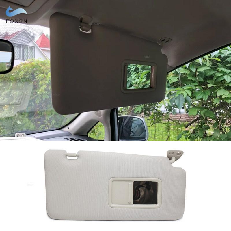 For Nissan Tiida 2005 2006 2007 2008 2009 2010 Car Interior Left / Right Sun Visor Panel Sunvisor with Makeup Mirror & Cable