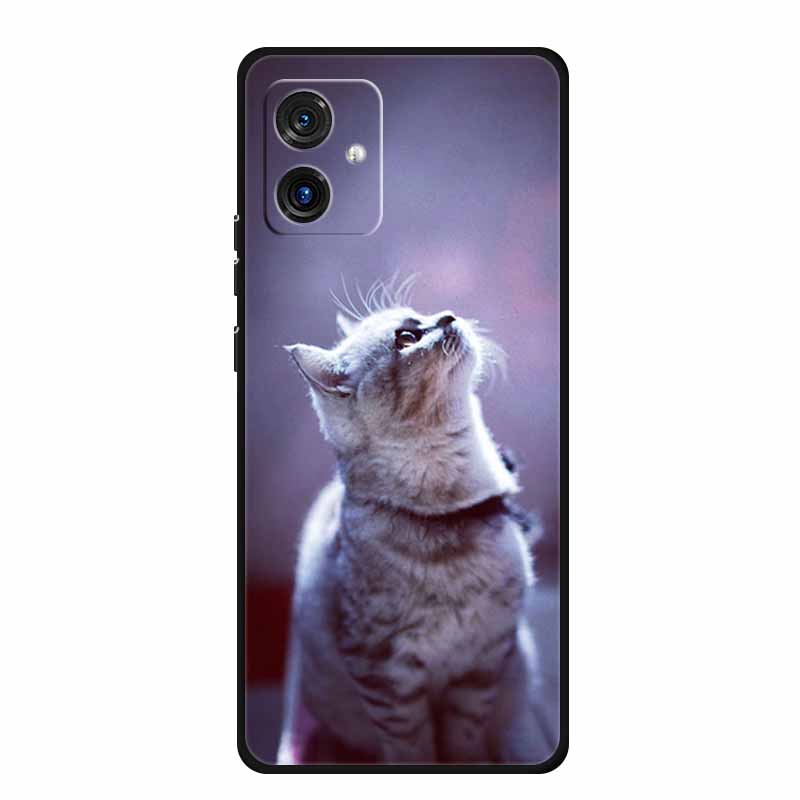 For Motorola G14 4G Case Animals TPU Silicone Soft Cover Phone Cases for Moto G14 G 14 MotoG14 PAYF0010IN Shockproof Wolf Fundas