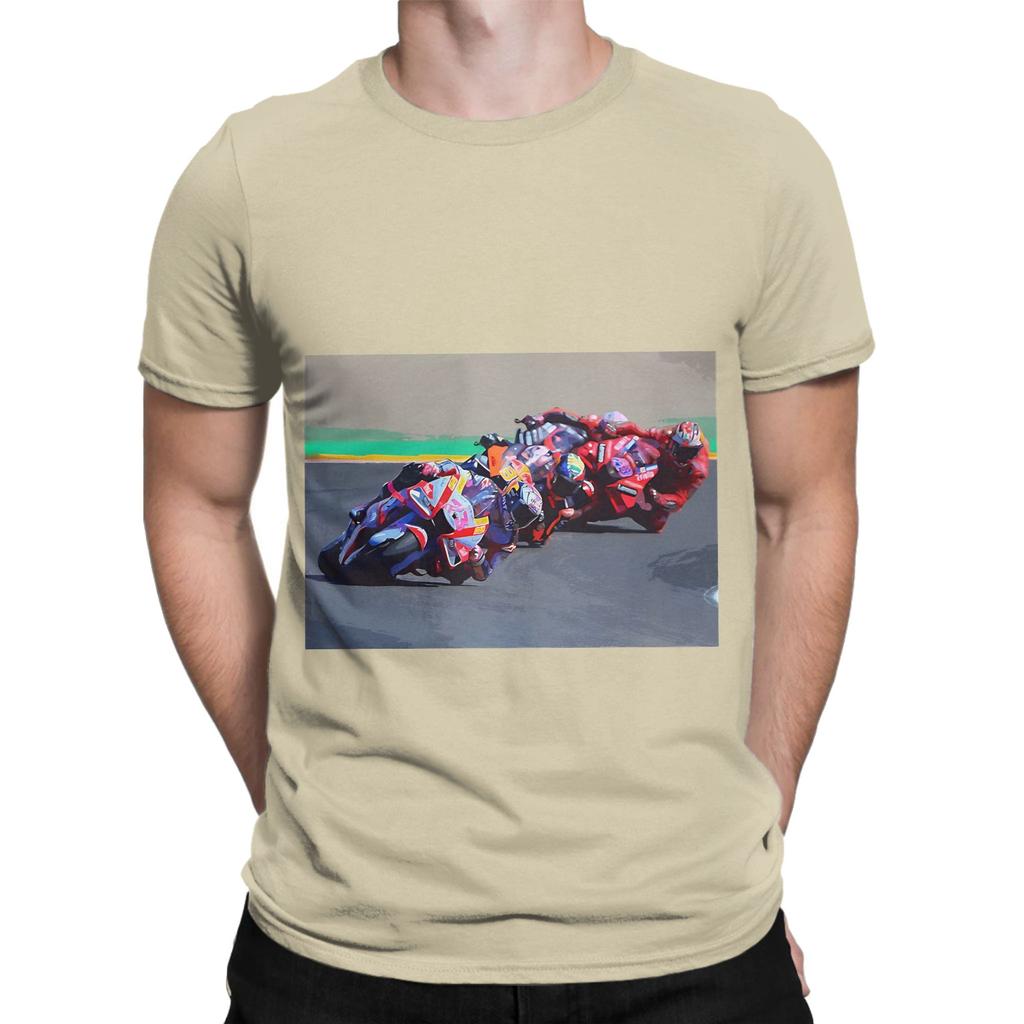 MotoGP Chasing Victory Funny Graphic 100 Cotton TShirt moto the gp Tees Tops For Unisex