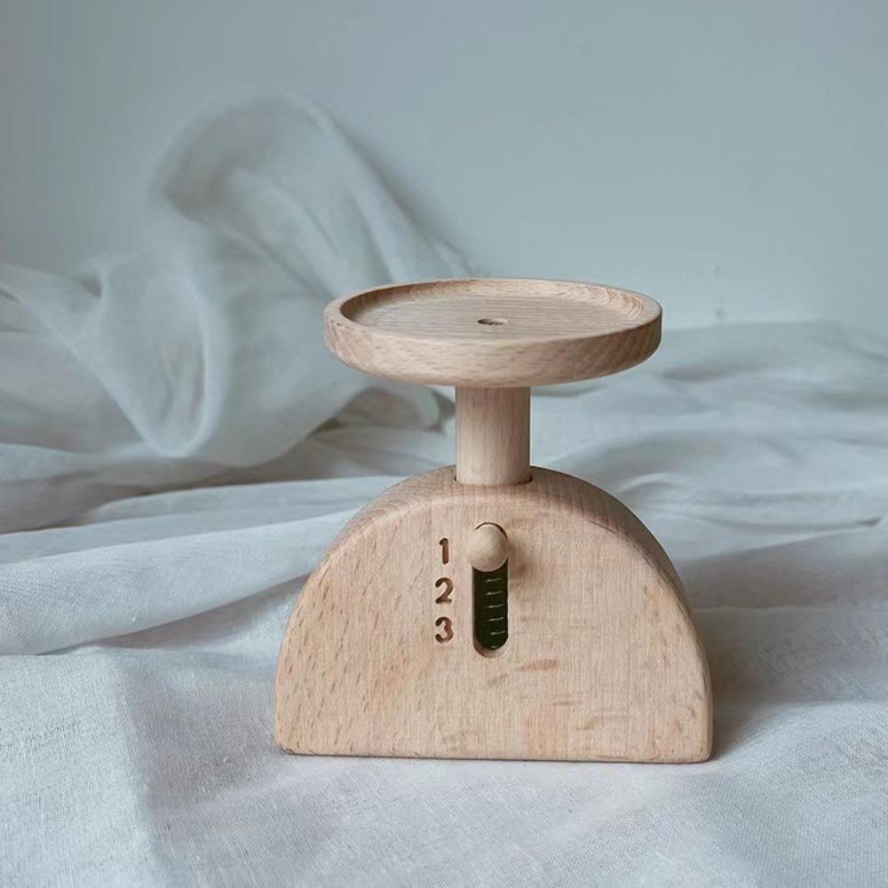 

Baby boy and girl log color simulation fruit scale plate play house tool scale indoor model ornament wooden toy