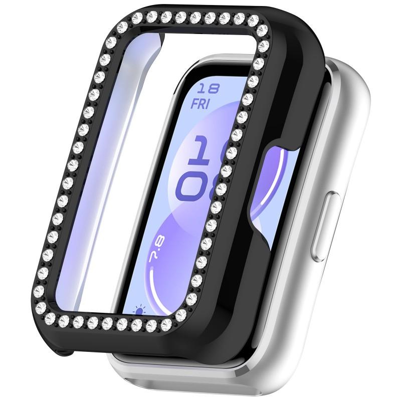 Bling PC Hollow Case Cover for Huawei Band11/11Pro Smart Watch Diamond Crystal Bumper Shell for Huawei Band11Pro NFC Accessorie
