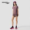 SAUCONY Women's Classic Slim-Fit Breathable Short-Sleeve Knit Top