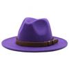 61Cm Large Size Woolen Jazz Hat Top Hat Retro Flat-Brimmed Big Eaves Hat