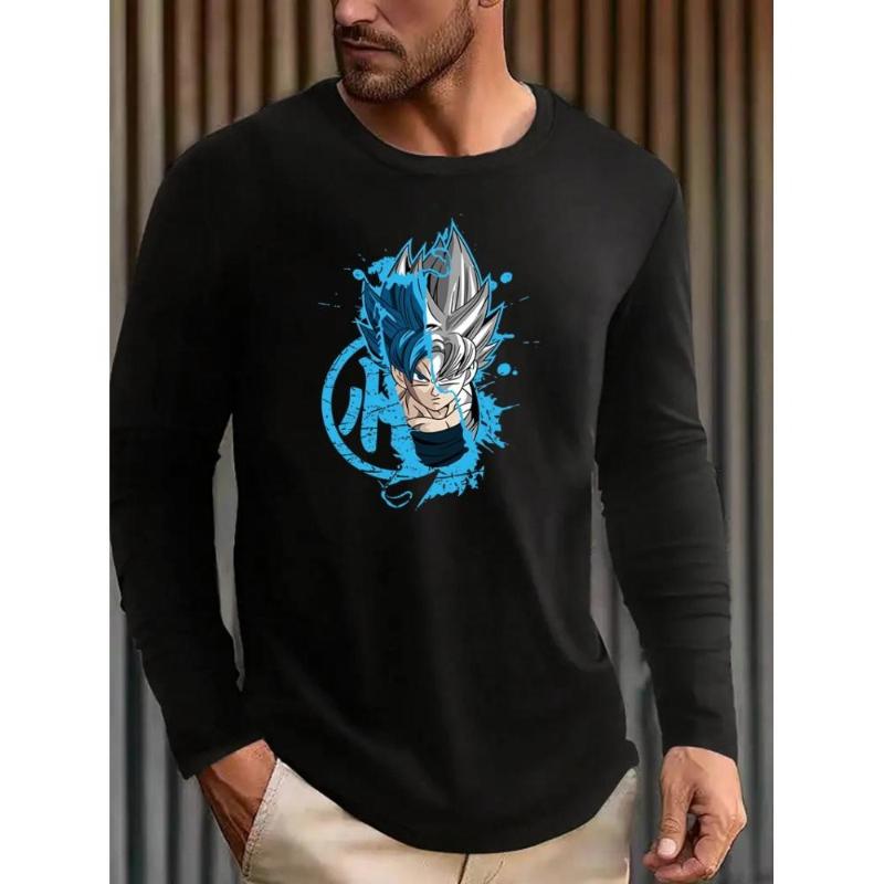 

Dragon Balls Men s Crew Neck Long Sleeve Tee,Family Matching Style, Outing XXL чорний