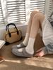 Spring new half-drag single shoes women's Korean version outside wear high-end Muller shoes comfortable thick-soled heightening Boken casual shoes