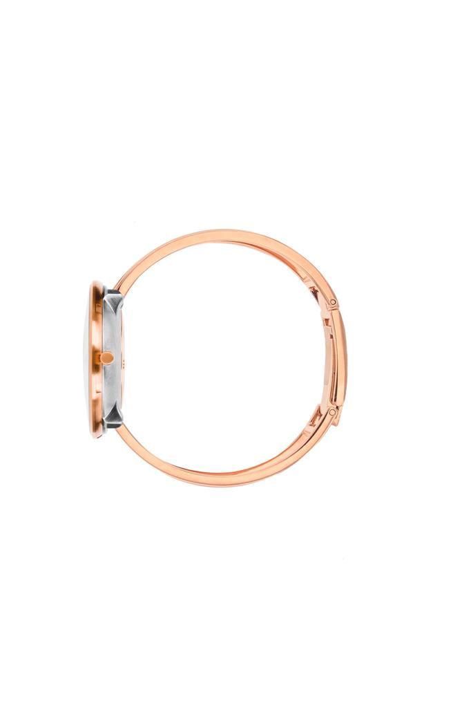 ARNE JACOBSEN ROMAN 53311-1621 34mm Watch, Nordic Design, Water Resistant (Quiet Design with No Second Hand), White Rose Gold with Bangle Strap