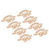 100pcs Paper Clips Portable Mini Cute Dinosaur Shape Electroplated Metal Paperclips for Office File 