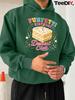 Funfetti Birthday Cake Club JPH-9 Plus Size Hooded Sweatshirt