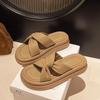 Cool Slippers Female Summer Wear 2025 New Fairy Style with Skirt Platform Beach Sandals Fashion Pregnant Women One-word