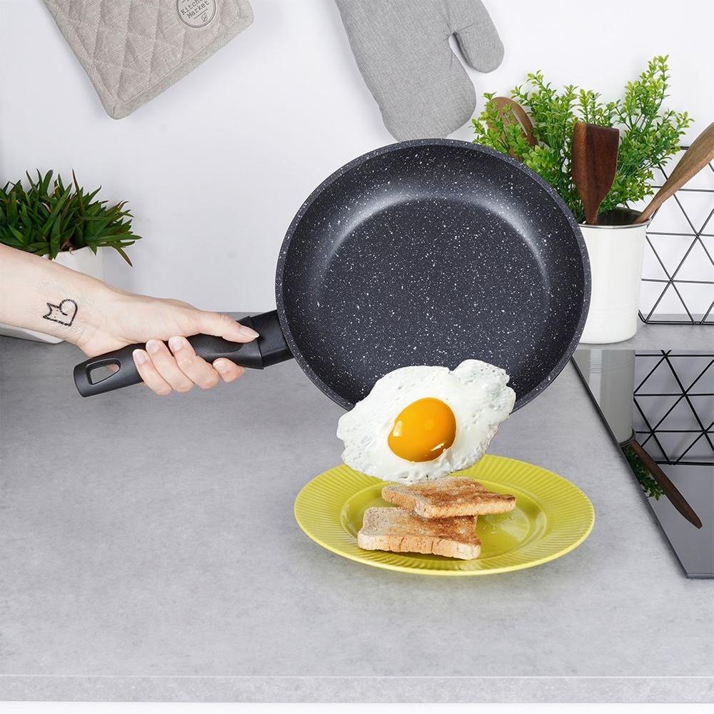 Patelnia Granitowa do Smażenia Duszenia Orion Grande 24 cm na Gaz Indukcje