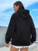 Autumn/Winter Women's Loose Slimming Casual Solid Color Sweatshirt - Trendy Fashion Top