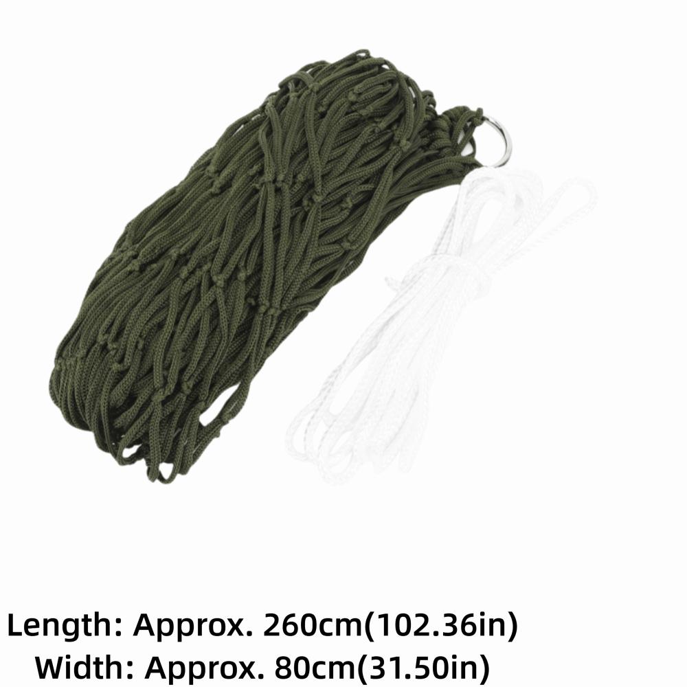 Durable Nylon Outdoor Hammock Lightweight Mesh Camping Hammock Breathable Travel Hammock Camping