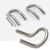 5pcs Motorcycle Exhaust Spring U Hook Telescopic Fixed Lengthened Scooter Escape Adapter Moto Scooter Exhaust Pipe Muffler Parts