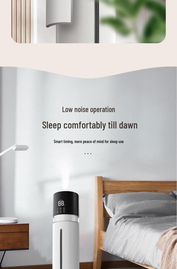 7L Large Capacity Home Humidifier with Colorful Lights, Air Purifier & Aroma Diffuser for Mother and Baby Bedroom