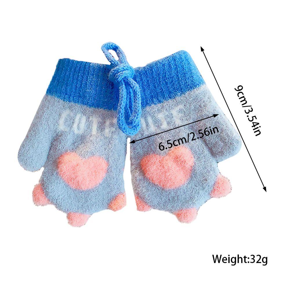 Soft Plush Warm Gloves Elastic Cuffs Full Finger Mittens High Quality Toddler Mittens