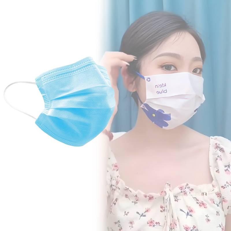 High Quality Adult Disposable Masks Blue Three Layer Non Woven Earloop Protective Masks