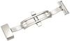 [Bambi] Watch Strap Buckle, Butterfly Clasp, for Leather Buckles, Silver Color, 18mm, ZS010P ZS010P