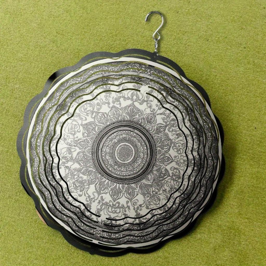 10 Zoll Hängendes Windspiel Außendekor Elegante Hofdekoration mit 360° Drehhaken Einzigartiges Dynamisches Design für Frühling Sommer Herbst Geschenk