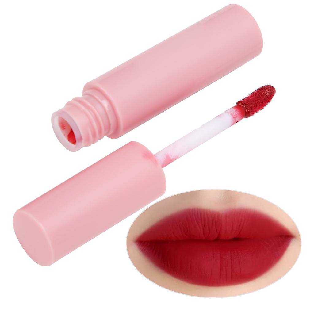 3pcs Dual Use Long Lasting Matte Lip Gloss Matte Waterproof Lip Glaze Makeup Tool PF M01(#204 )